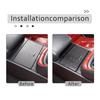 For Jaguar F-Type 2013-2024 Soft Carbon Fiber Car Central Control Water Cup Swtich Panel Decorative Trim Sticker Car Accessories