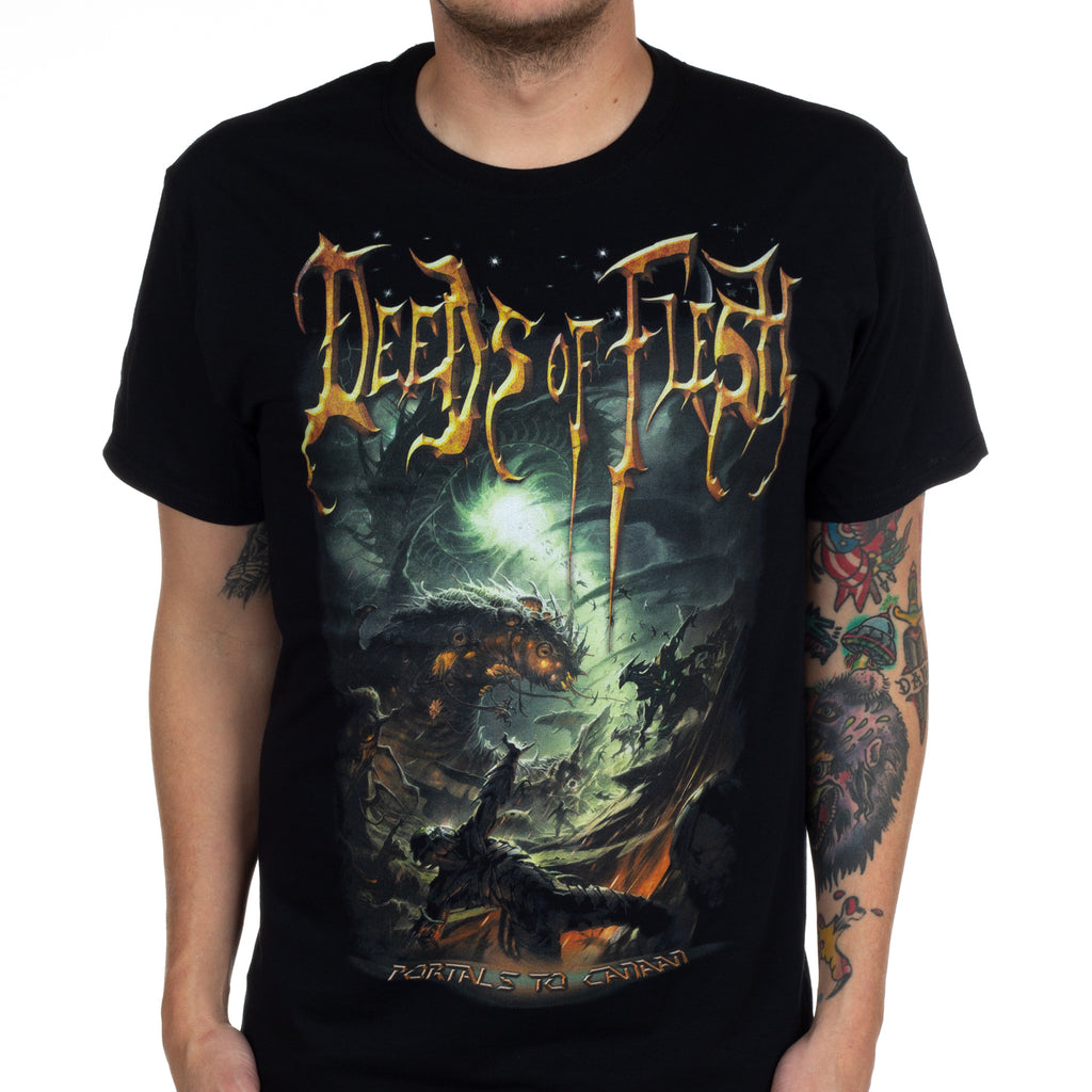 Retro Deeds of Flesh Band Graphic Cotton Tshirt Unisex Summer Short Sleeve Fashion Brand Tee Luxury Casual Vintage Retro Top