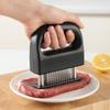 Инструмент для размягчения мяса с иглами из нержавеющей стали для говядины, свинины, курицы. Кухонный размягчитель мяса с эргономичной ручкой для равномерного проникновения маринада