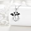 Halloween Ghost Pendant Necklace With Zinc Alloy Material For Festive Costume