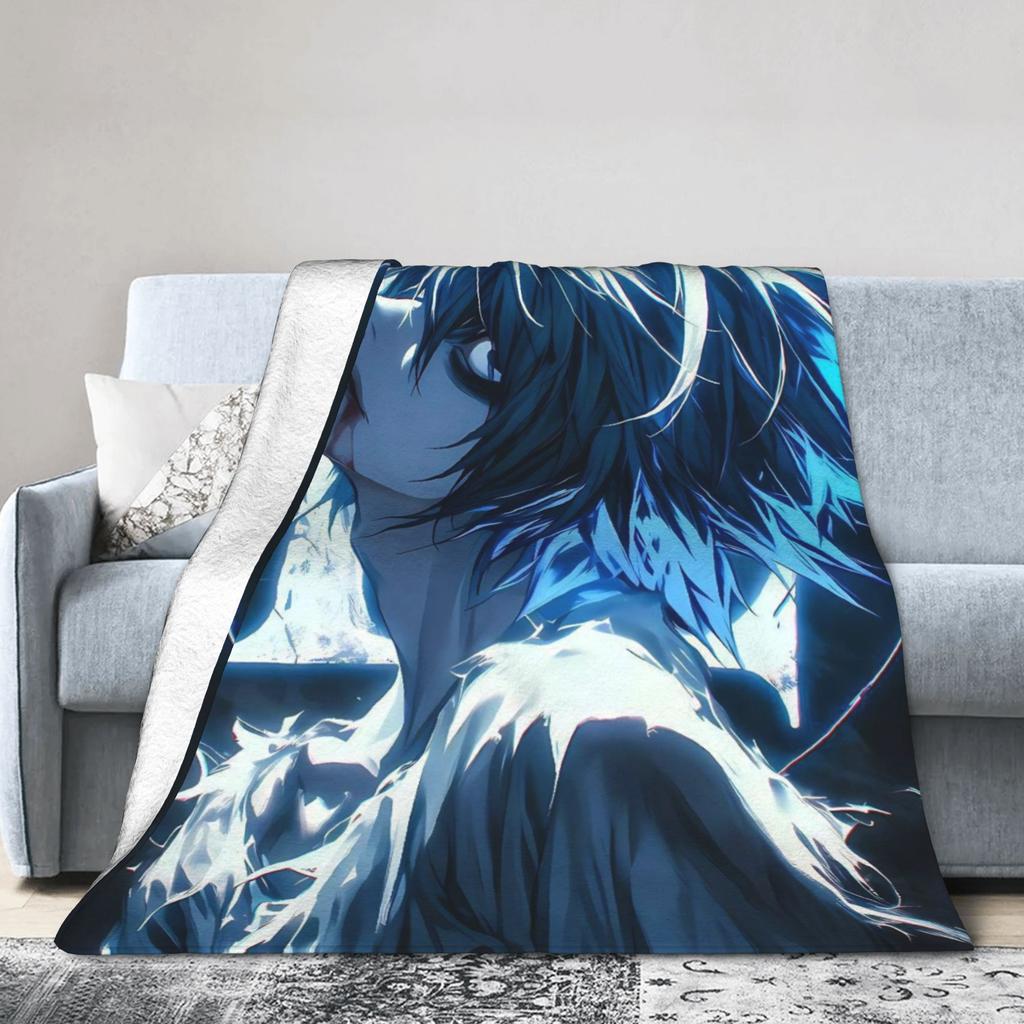 Death notes Plush Blankets Students Flannel Bedding Throws For Bedroom Warm Custom Quality Bedspread Birthday Present
