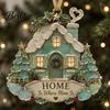 Durable Holiday Ornaments Sea Glass Family Ornament, Mother Daughter Sisters Acrylic Hanging Decoration, Home Is Atmosphere Decorations Where