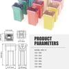 6Pcs Jcase Fuse Kit Mini Jcase Fuse Assortment Tall Profile Plug-in Type Fuse for Trucks Cars(20A 25A 30A 40A 50A,60A) Fuse Holders1
