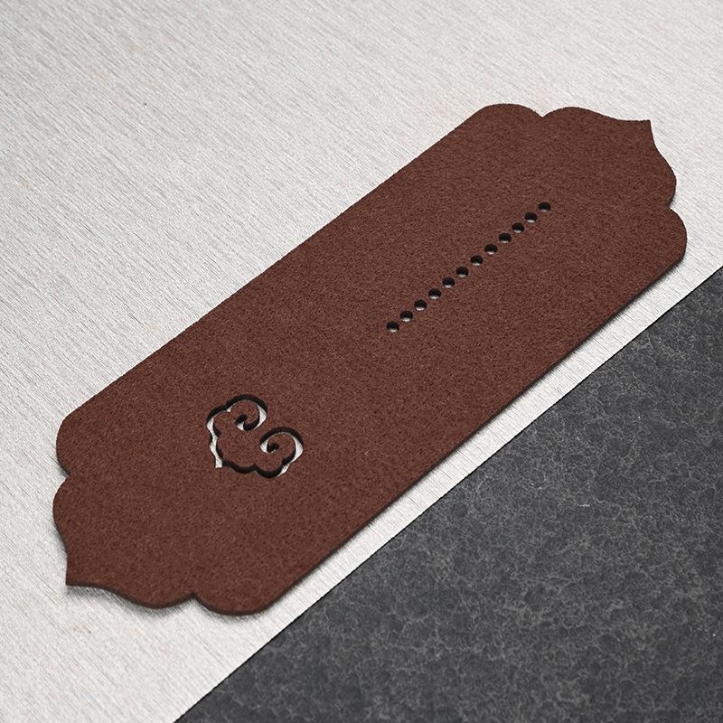 Durable Kung Fu Tea Set Felt Mat: Absorbent Coaster, Tea Tray, Pot Nurturing, Anti-Collision Accessories