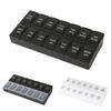 Pill Organizer with Letters Health Care Drop Resistance 7 Days Weekly Tablet Box Portable Classification Large Capacity