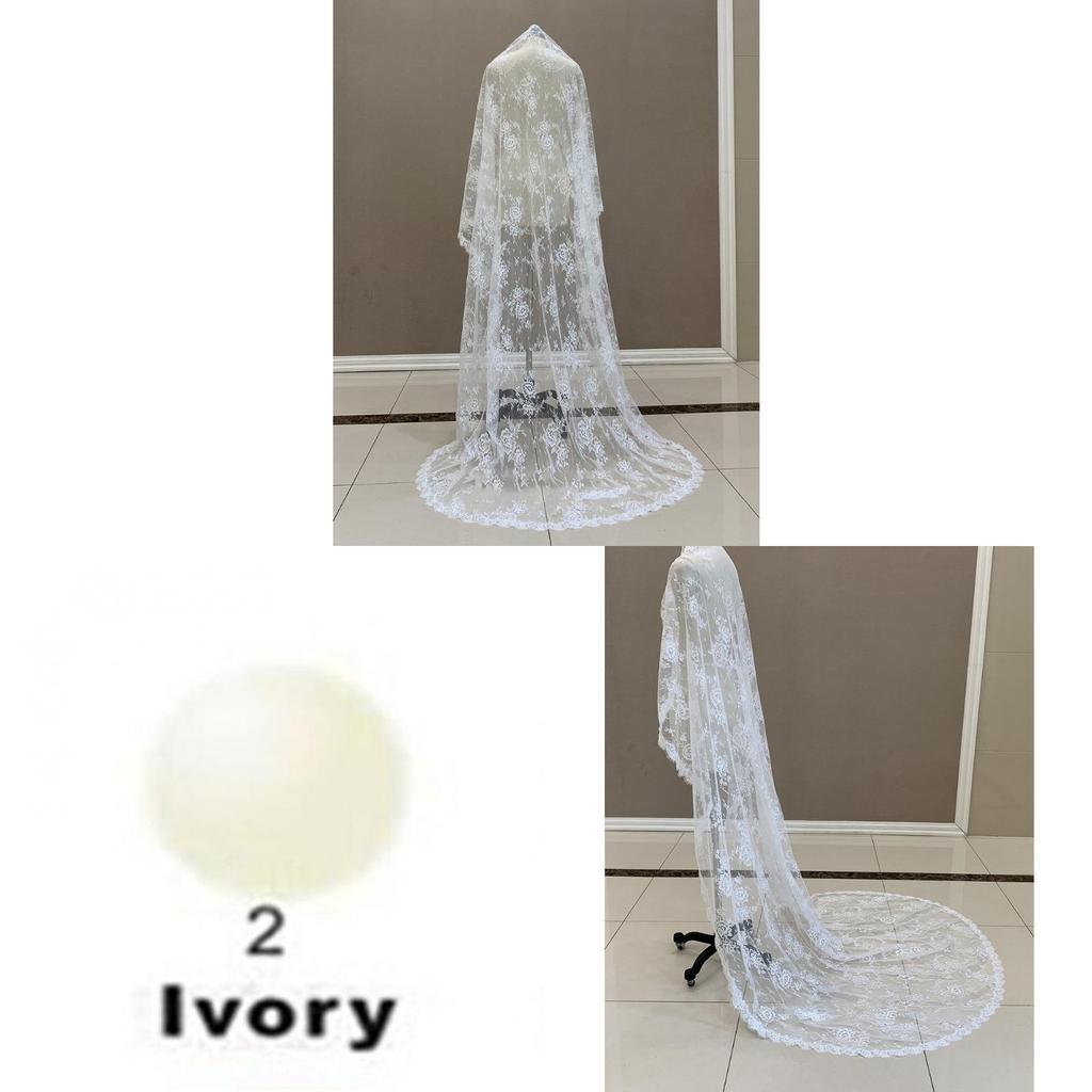 Кружевной свадебный veil в европейском стиле с U-образным дизайном для свадебной фотографии и в качестве подарка невесте
