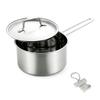 Deep Original Tag Included J-kitchens Saucepan, Rust-Resistant, 18cm, Gas/IH Compatible,