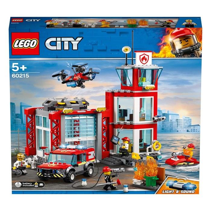 Игровой набор LEGO City Пожарная станция 60215 Строительные блоки для мальчиков