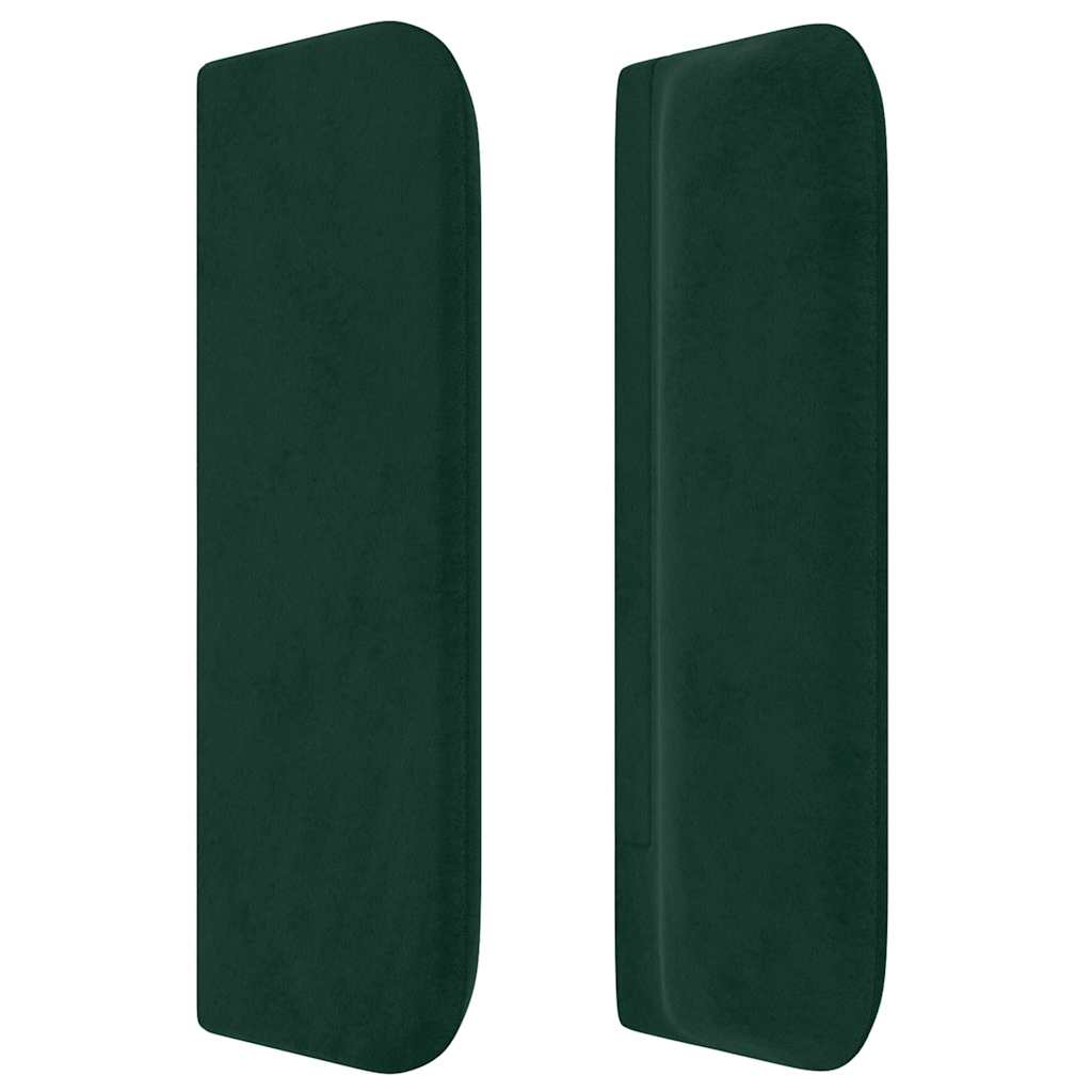 Headboard with Ears Dark Green 93 x 16 x 78 88 cm Velvet