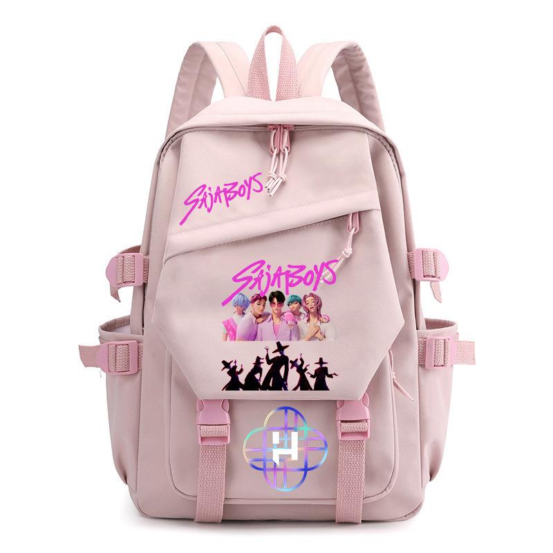 Saja Boys Peripheral Korean Version Backpack College Wind Large Capacity Student Bag