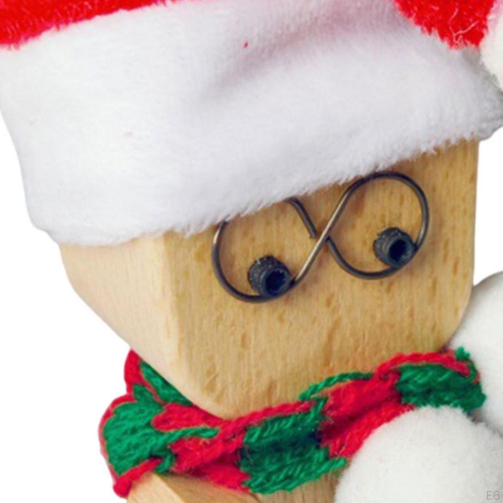 Shaking Feet Wooden Doll Ornament Auto Accessories for Home Decor