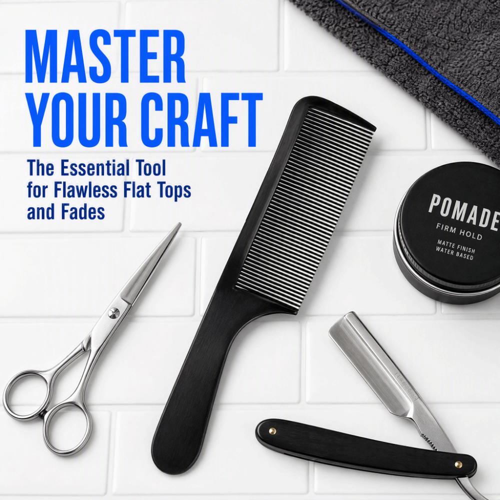 2PCS Ergonomic Curved Design Barber Clipper Comb Round Tooth S-Shaped Handle Detangling Comb Styling Comb Travel Us