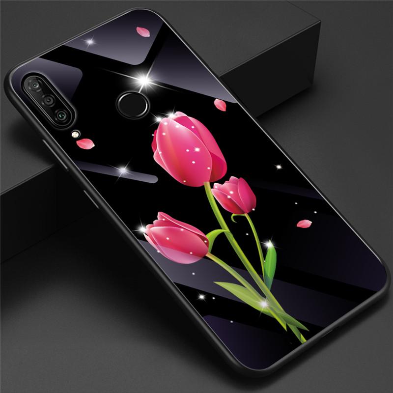 Защитная крышка из закаленного стекла с рисунком для iPhone Samsung Huawei Xiaomi Meizu