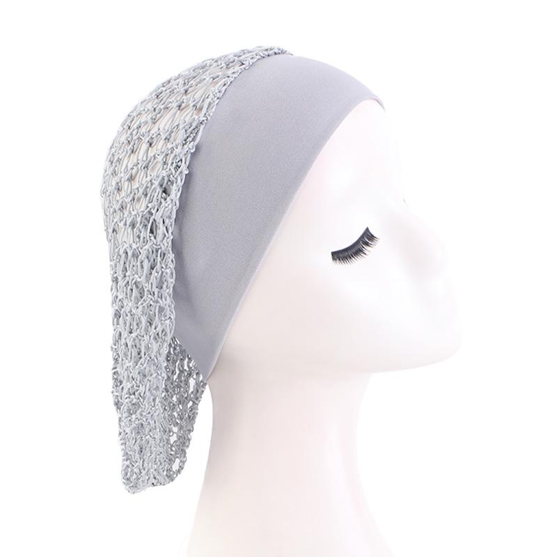 Women Ladies Hair Net Stretchy Wide Band Mesh Hair Net Wig Tools Soft Rayon Breathable Crochet Hairnets  Accessories