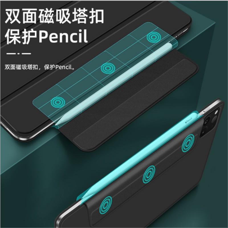 Magnetic Snap Folio Case IPad Pro 11 12.9 Mini 6 TPU Dual-Sided Cover With Stand Sleep/Wake Shockproof
