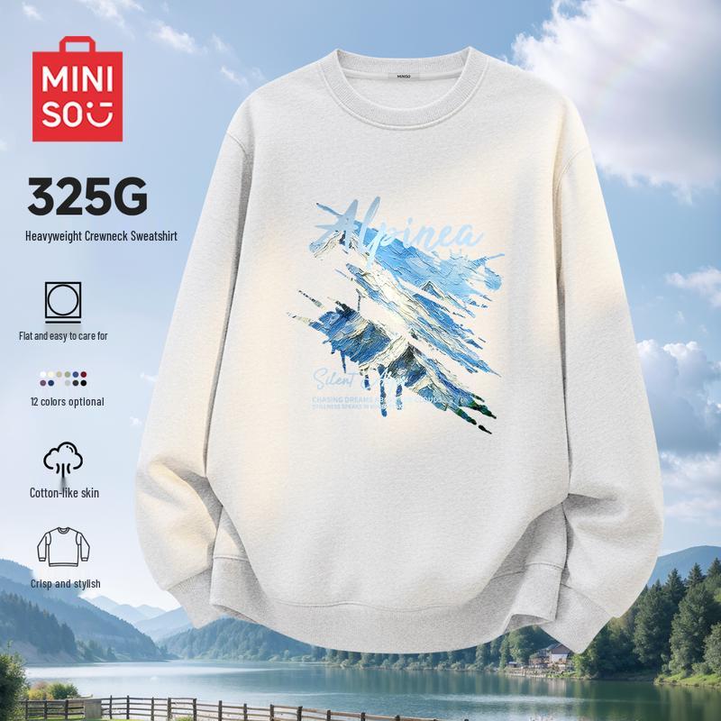 MINISO Мужской пуловер с круглым вырезом