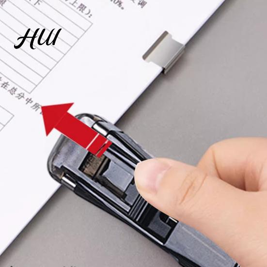 Strong Clip Fasteners Paper Binder Push Refills, Reusable Stainless Steel Binding Clips Non-damaging for Office File Organization, Long Tail Document
