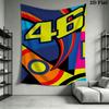 Rossi Oath Wall Tapestry Aesthetic Wall Hanging Printed Fabric Blanket Decorative Tapestries for Bedroom Living Room Home Decor