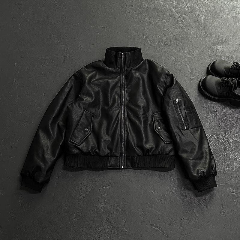 Mountain Eagle Unisex Windproof Pilot Jacket: Thick Cotton Winter Coat for Warmth & Protection