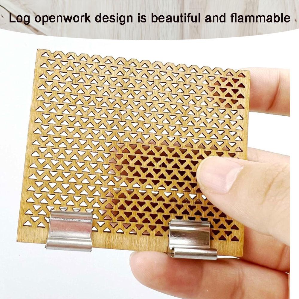 10 шт. Деревянный фитиль для свечей, металлические зажимы для основания, полые треугольные свечи, набор для самостоятельного изготовления ароматических свечей, подарки ручной работы, домашний декор