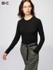Uniqlo Футболка HeaTTech Cashmere Blend с круглым вырезом и длинным рукавом, очень теплая