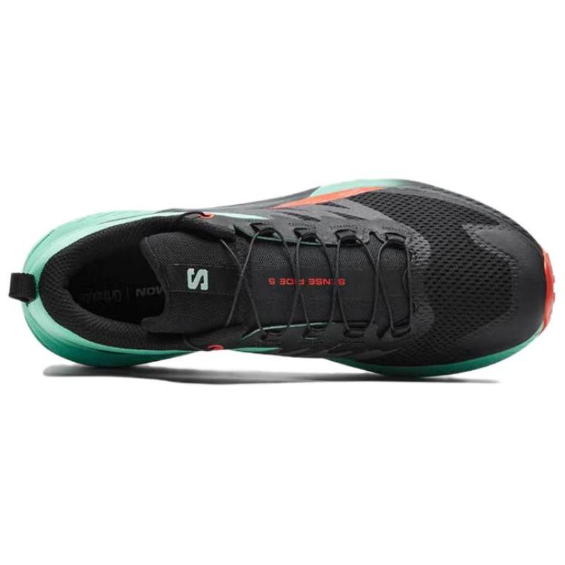 SALOMON Sense Ride 5 Амортизация, Дышащие, Легкие Низкие Повседневные Городские Кроссовки для Бега Мужские Черные Кроссовки 476982
