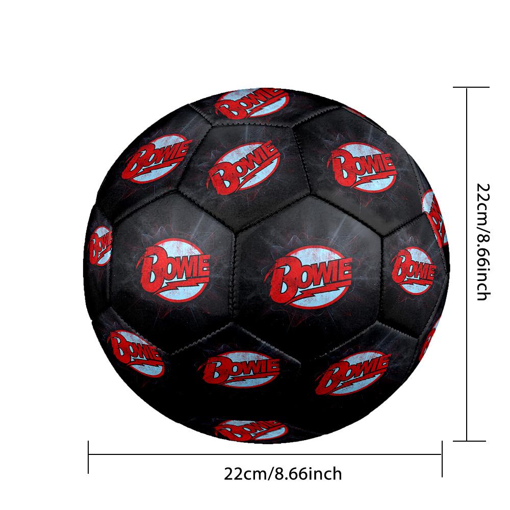 David Bowie Print Standard Size 5 Soccer Ball Durable Shock?Absorbing Ball For Training Match Outdoor Play