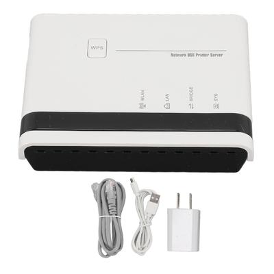 Сервер печати USB2.0 с интерфейсом локальной сети 10100 Мбит/с. Беспроводной проводной сетевой сервер печати 2,4 ГГц для