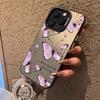 Anti-Shock Galvanized CaseBlack Butterfly Phone Case for iPhone 16 Pro Max iPhone 13 11 12 14 15 Pro Max