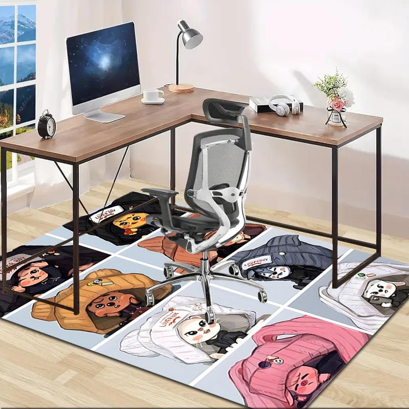 1pc Kpop Team3 Design Area Rug - Non-Slip, Soft & Cozy Floor Mat for Living Room, Bedroom, Office - Indoor/Outdoor Decorative Carpet