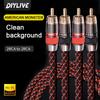 HIFI Стерео Аудио Кабель RCA 6N OFC Папа-Папа 2RCA на 2RCA Аудио Кабель с Позолоченным Разъемом Для CD УсилителяХороший продукт