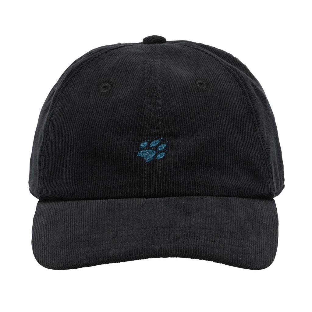 Унисекс Кепка JP PAW CORDS 6PNL CAP Шляпа черная [Jack Wolfskin] (Вельвет) [A63234 / V3]
