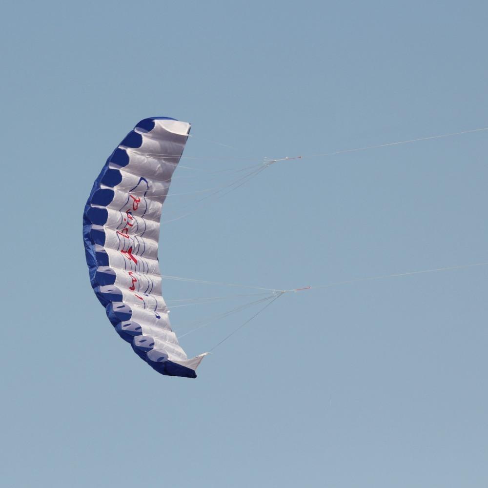 Двойной стропный кайт для трюков, мягкий спортивный пляжный кайт, профессиональный 1,4 м, парашютный кайт для сада