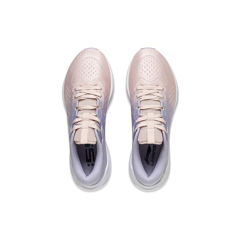 Li Ning Wu Shi Lite V2 Легкие амортизирующие нескользящие износостойкие кроссовки с низким верхом женские кроссовки Silent-Purple ARST054-2