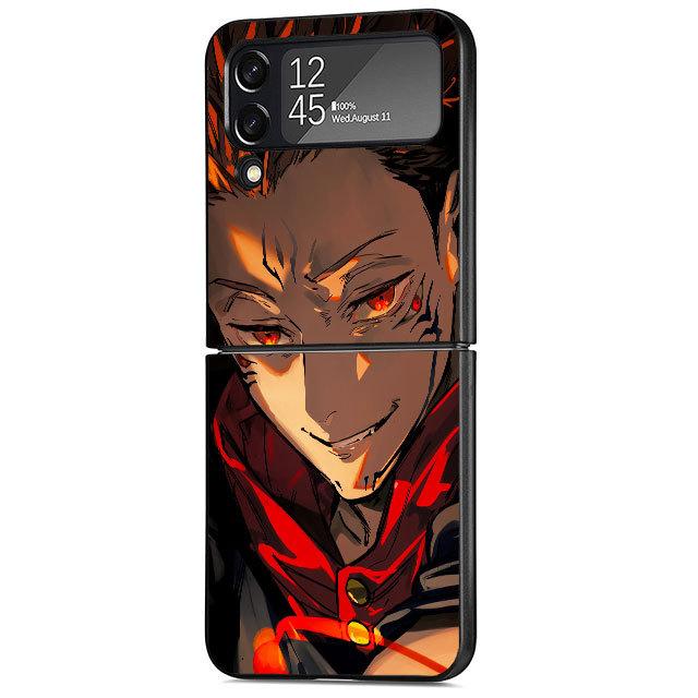 Черный чехол для телефона Samsung Galaxy Zflip3 Zflip Z Flip 3 5g Z Flip 4 Flip3 Zflip Flip4, чехол аниме Jujutsu Kaisen Yuji Bag