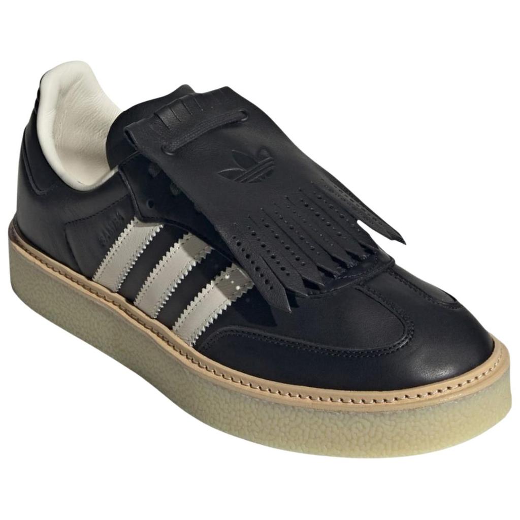 Adidas Originals Samba Abrasion Resistant Low top Skateboard Shoes Unisex Black White JR0904