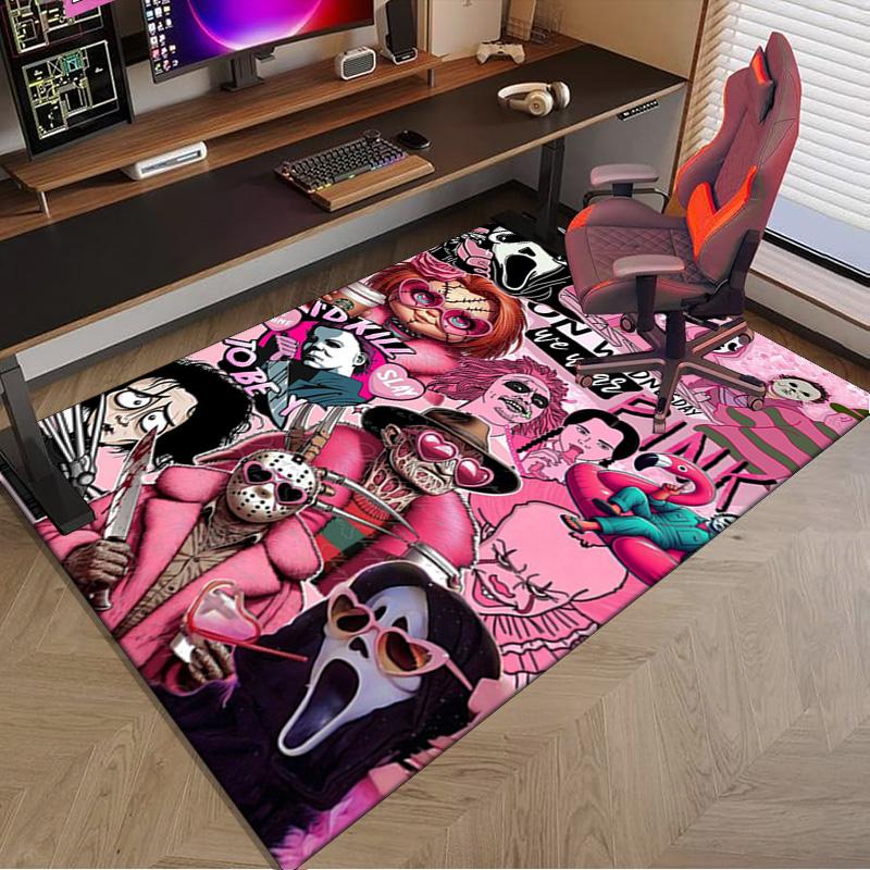 Horror Movie Characters Carpet, Chair Rug,Rug for Office Bedroom living rooms, Doormat decor Fan Gift Christmas Gift
