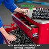 1/4Inch 3/8Inch 1/2Inch Socket Rack Large Capacity Socket Storage Rack Socket Clip Rail Holder