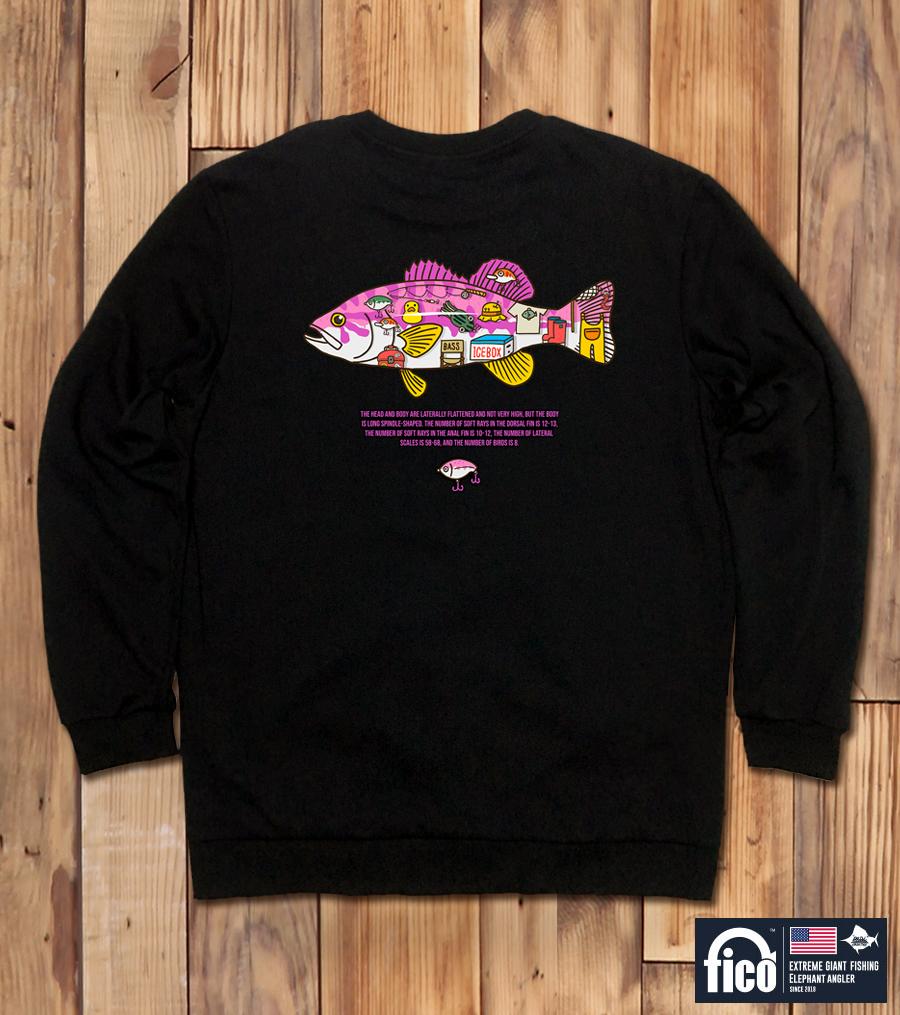 DOLDOL Fico-Mtm-143 Extreme Fishing Pico Season 2 Character Graphic Long Sleeve Sweatshirt