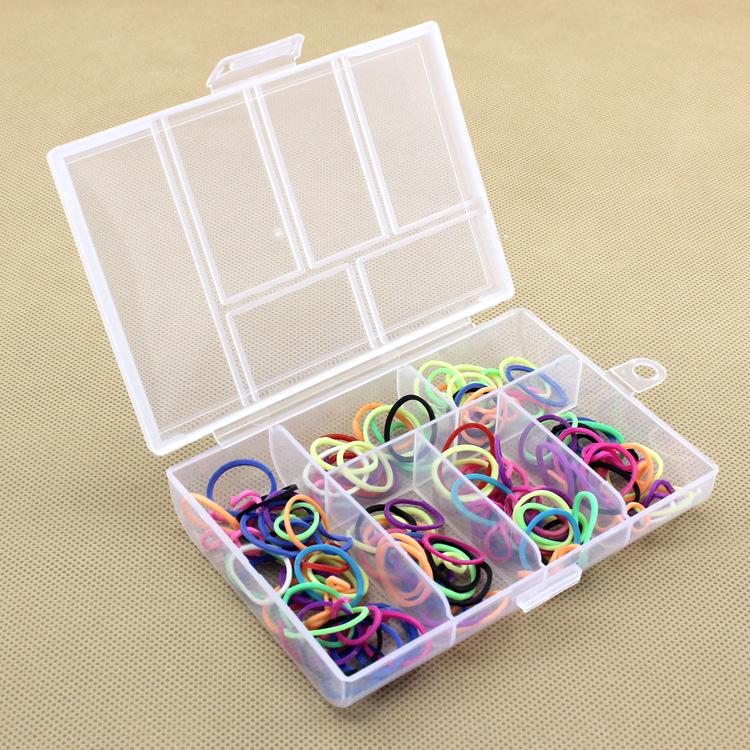 6-Compartment Plastic Storage Box for Fishing, Jewelry, and Hardware.