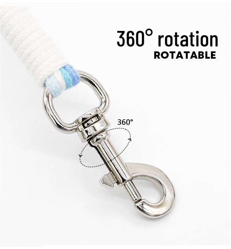 Плетеная собачья поводок и ошейник-цепочка P ручной работы для маленьких и средних собак