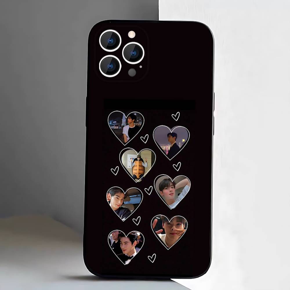 Чехол для телефона Cha E-EunWoo для iPhone 17,16,15,14,13,12,11,Pro,XS,Max,XR,Plus,E,SE4,Mini Черный Мягкий Чехол