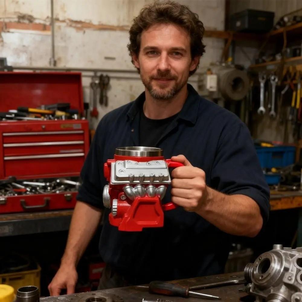 Термокружка из нержавеющей стали с двойными стенками Ретро кружки для чая Автомобильная кружка Кружка для воды Отцы