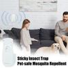 Лампа от комаров Ловушка для фруктовых мух с липкими подушечками Не содержит остатков Plug-Play Высокоэффективный УФ-сине-фиолетовый свет Ловушка для мух с вилкой европейского стандарта