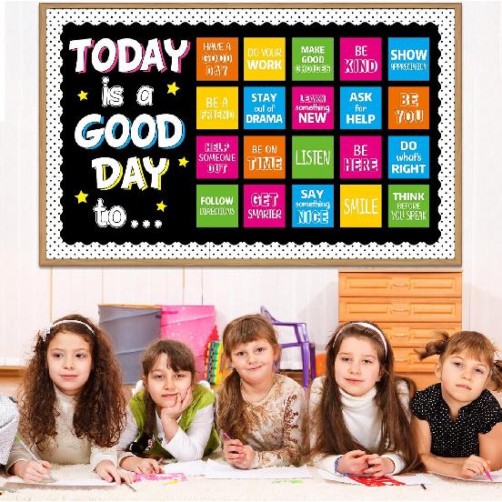 pirational Bulletin Board Set Motivational Back to School Classroom Decorations Today Is A Good Day Quotes Bulletin Board Positive Cutout for Teacher