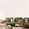 Wallpaper Dots white and cream, gentle transitions 50x1000