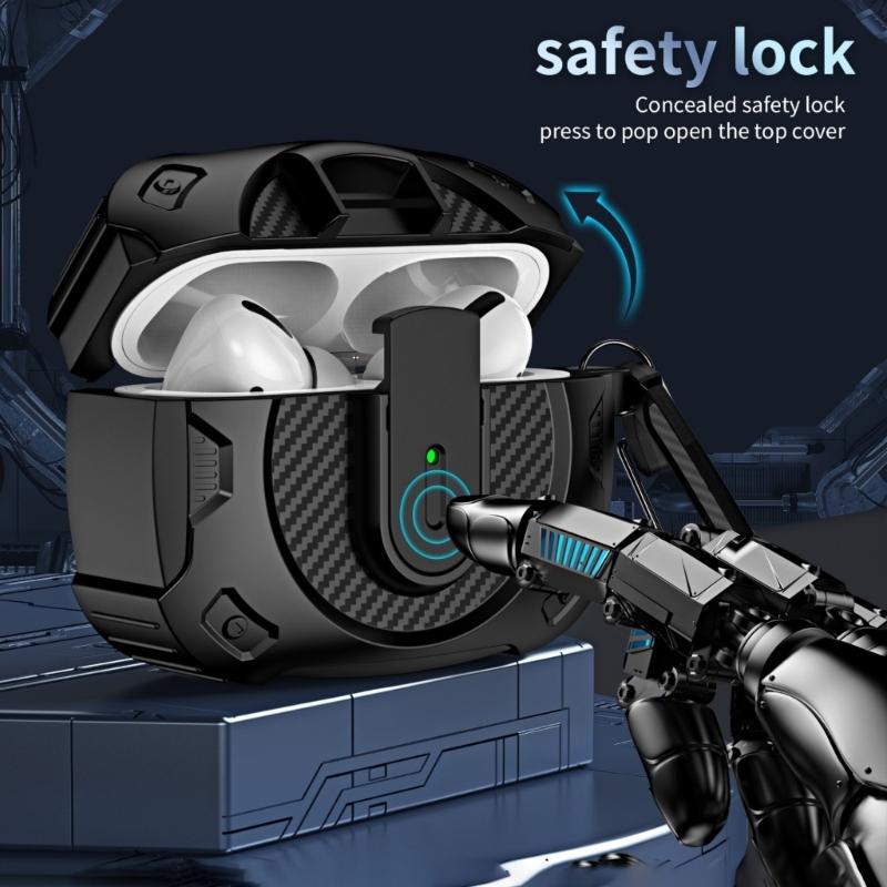 Earphone Cover for 4 Wireless Earbuds Shell Cover Dustproof Housing Case Skin Scratchproof Housing with Hook