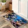 1PC Marine Ecosystem Kitchen Rug Non-Slip Door Mat Pop Design Bathroom Rug Bath Mat Carpet for Home Sink Laundry Decor