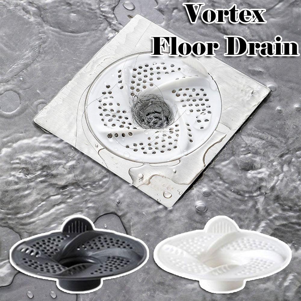 3pcs Rotating Floor Drain Vortex Anti-Clogging Filter New Sink Strainer Bathroom