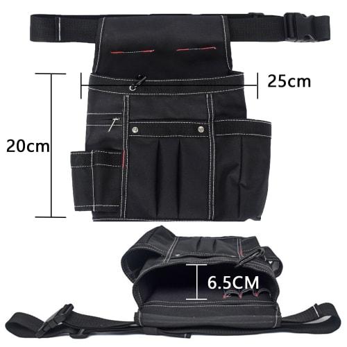 GUNSEED Tool Pouch with Belt, Holds Many Tools (Black)
